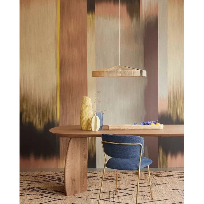 Eijffinger|Wandbild modern breite abstrakte Streifen braun|Wandbild