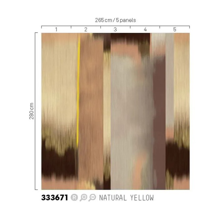 Eijffinger|Papier peint panoramique moderne rayures larges abstraites brun|Panoramiques