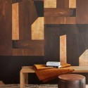 Eijffinger|Wall mural modern abstract brown gold|Wallmurals