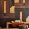 Eijffinger|Wall mural modern abstract brown gold|Wallmurals