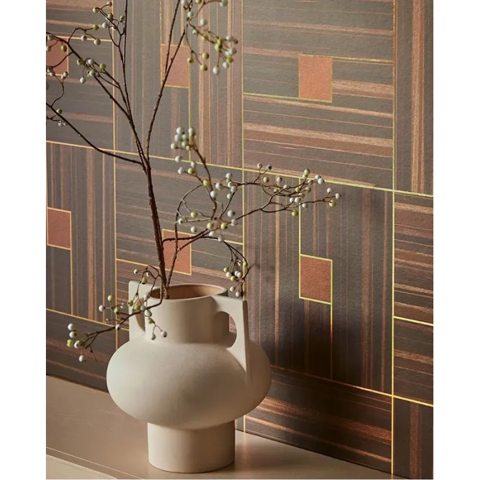 Eijffinger|Wall mural wood effect with metallic profile|Wallmurals