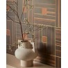 Eijffinger|Wall mural wood effect with metallic profile|Wallmurals