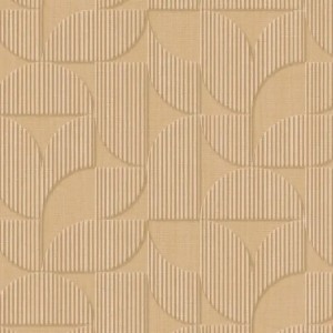 Eijffinger|Retro-moderne geometrische Tapete runde Formen terrakotta rosa|Geometrisch