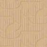 Eijffinger|Retro-ethnische geometrische Holztapete beige Maserung|Geometrisch