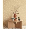 Eijffinger|Retro ethnic geometric wallpaper with wood grain in beige|Geometric