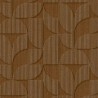 Eijffinger|Retro ethnic geometric wallpaper with wood grain in dark brown|Wood Imitation