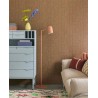 Eijffinger|Retro ethnic geometric wallpaper with wood grain in dark brown|Wood Imitation