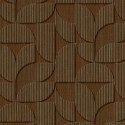Eijffinger|Papier peint géométrique rétro ethnique veinage bois acajou|Ethnique