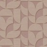 Eijffinger|Papier peint géométrique scandinave formes arrondies lilas beige rétro|Scandinave