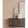 Eijffinger|Skandinavische geometrische Tapete runde Formen lila beige retro|Skandinavisch