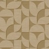 Eijffinger|Papier peint géométrique scandinave formes arrondies vert moutarde|Papier Peint