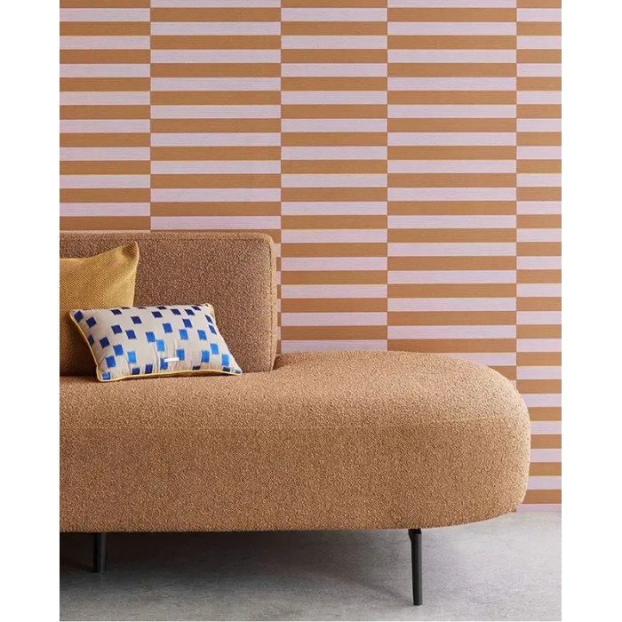 Eijffinger|Tapete retro-modern lila-braune Streifen|Streifen