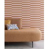 Eijffinger|Papier peint rétro moderne rayures lilas et marron|Rayures
