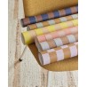 Eijffinger|Papier peint rétro moderne rayures lilas et marron|Rayures
