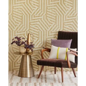 Marburg|Wallpaper geometric and raw silk texture white|Modern 2