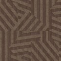 Eijffinger|Papier peint ethnique marqueterie géométrique marron foncé|Ethnique