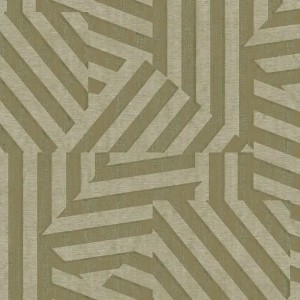 Rasch|Papier peint motif géométrique bleu doré métallisé|Rétro