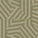 Eijffinger|Papier peint ethnique marqueterie géométrique vert et or|Haut Gamme