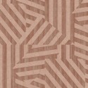 Eijffinger|Papier peint ethnique marqueterie géométrique rose|Haut Gamme