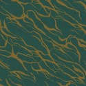 Eijffinger|Retro vintage wallpaper with abstract graphic in green and gold|Wallpaper