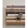 Eijffinger|Retro chic wallpaper with textile pattern in violet lilac|Fabric Imitation