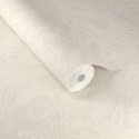 Eijffinger|Romantische Tapete mit Spitzenmuster floral in Weiß|Hochwertige