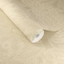 Eijffinger|Romantic beige floral lace wallpaper|Fabric Imitation