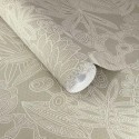 Eijffinger|Romantic pastel green floral lace wallpaper|High-End