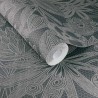 Eijffinger|Papier peint romantique dentelle florale noire|Haut Gamme