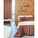 Papel pintado hojas de palma marrón cobrizo jungle chic - Eijffinger Gilded 340123
