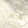 Eijffinger|Papel pintado siluetas de flores blanco dorado romántico|Alta Gama