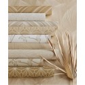 Eijffinger|Romantische Tapete mit Blumensilhouetten in Grün Gold|Modern