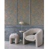 Eijffinger|Romantic brown-copper flower silhouette wallpaper|High-End