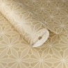 Eijffinger|Papier peint géométrique vitrail oriental doré|Papier Peint