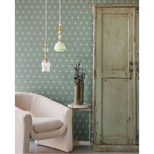 Casamance|Naturfaser Tapete gestreift braun|Hochwertige 2