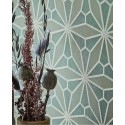 Eijffinger|Geometrische Tapete mit orientalischem Glasfenster Muster in Rot|Hochwertige