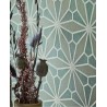 Eijffinger|Geometrische Tapete mit orientalischem Glasfenster Muster in Rot|Hochwertige