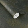 Eijffinger|Modern metallic blue minimalist leaf wallpaper|Modern