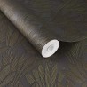 Eijffinger|Modern metallic brown-copper minimalist leaf wallpaper|Wallpaper