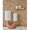 Eijffinger|Modern glossy copper brown herringbone wood wallpaper|Wood Imitation