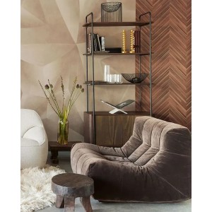 Papeldecor|Wood-effect white cream wallpaper with veins|Wood Imitation 2