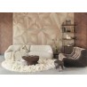 Eijffinger|Modern glossy blue-brown herringbone wood wallpaper|Wood Imitation