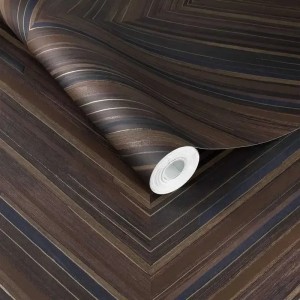Casamance|Papel pintado geométrico amarillo caqui estilo Herbín|Étnico