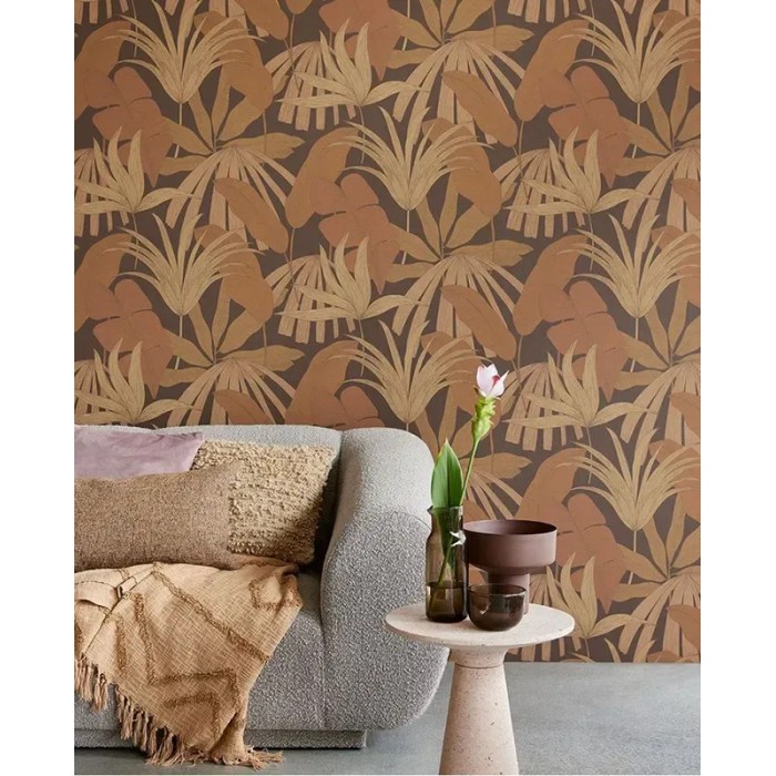 Eijffinger|Urban Jungle Tropenpalmen-Tapete braun|Tapeten