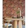 Eijffinger|Urban jungle wallpaper with tropical palms in terracotta|High-End