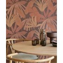 Eijffinger|Papier peint urban jungle palmiers tropicaux terracotta|Haut Gamme