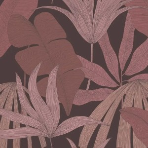 Casadeco|Minimalist floral wallpaper with olive green bare tree branches|Floral