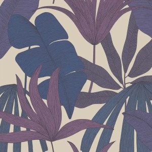 Papeldecor|Minimalistic light grey botanical garden wallpaper|Wallpaper