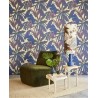 Eijffinger|Papier peint urban jungle palmiers tropicaux violet bleu|Haut Gamme