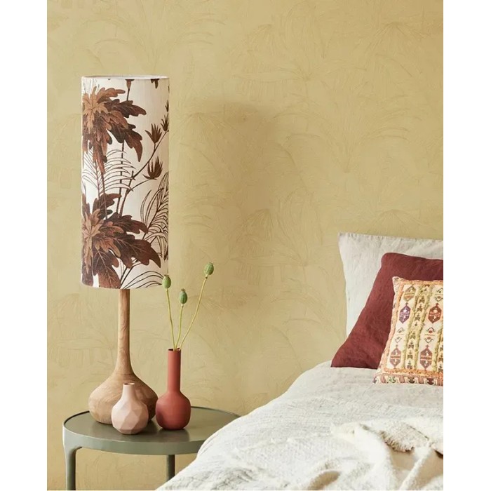 Eijffinger|Ethnische Tropenpflanzen-Tapete senfgelb|Tapeten